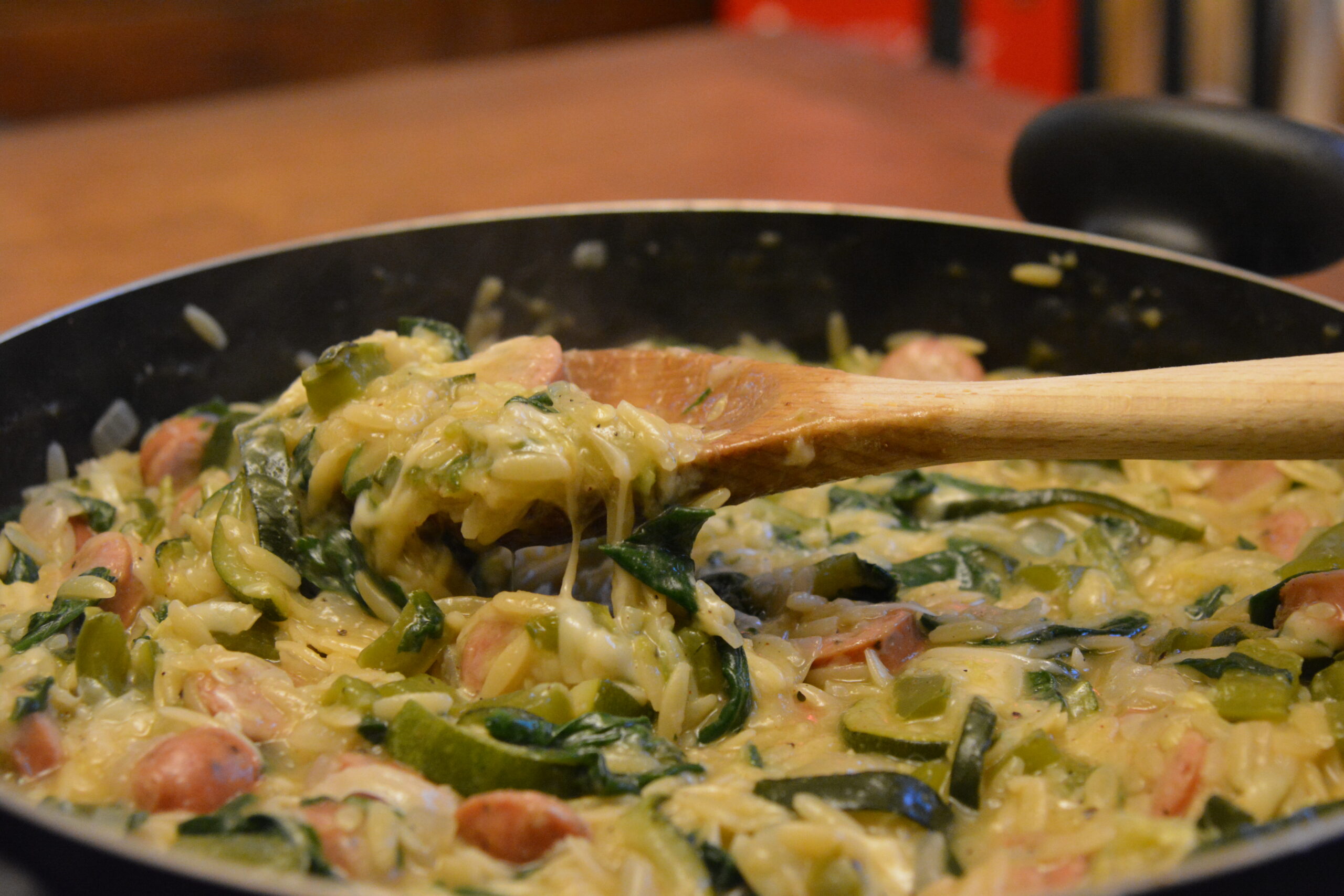 Sausage & Spinach Orzo